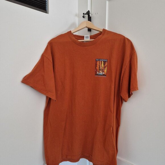 Orange Zion National Park cotton t-shirt #nationalpark #thenarrows - Picture 1 of 4
